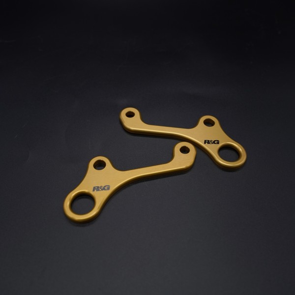 R&G Tie-Down Hooks for Triumph Daytona 675/ 675R '13-, Street Triple 675 '17-, Moto 2 765 '20- &  Street Triple R / RS 765 '17-, Street Triple S 765  '17-'20,